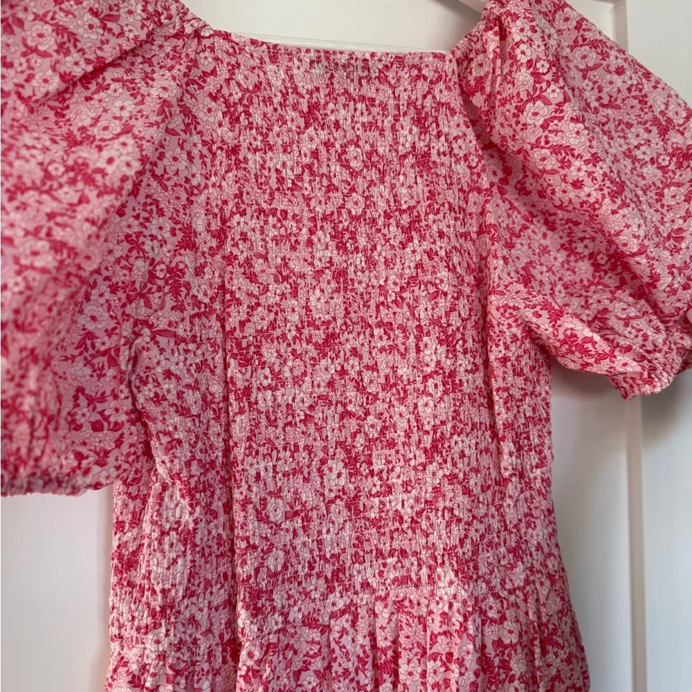 Moon River Pink Floral Dress - Picture 4 of 5